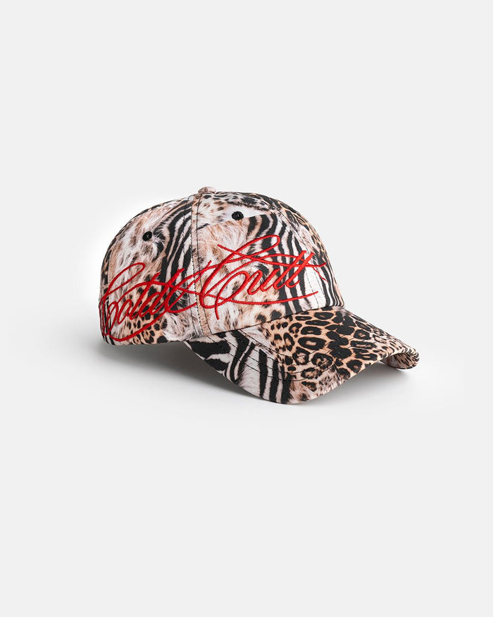 SAVAGE CAP LEOPARD - leopard print cap, side view - Cold Culture