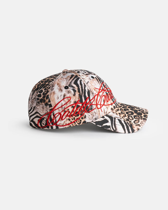 SAVAGE CAP LEOPARD - leopard print cap, side view - Cold Culture