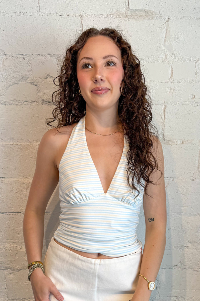 Shoreline Halter Top, top, tops, adeline boutique, dallas boutique, boutique