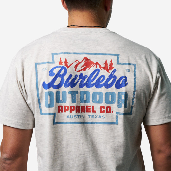 Short Sleeve Tee - Mountain Range - Ash Grey