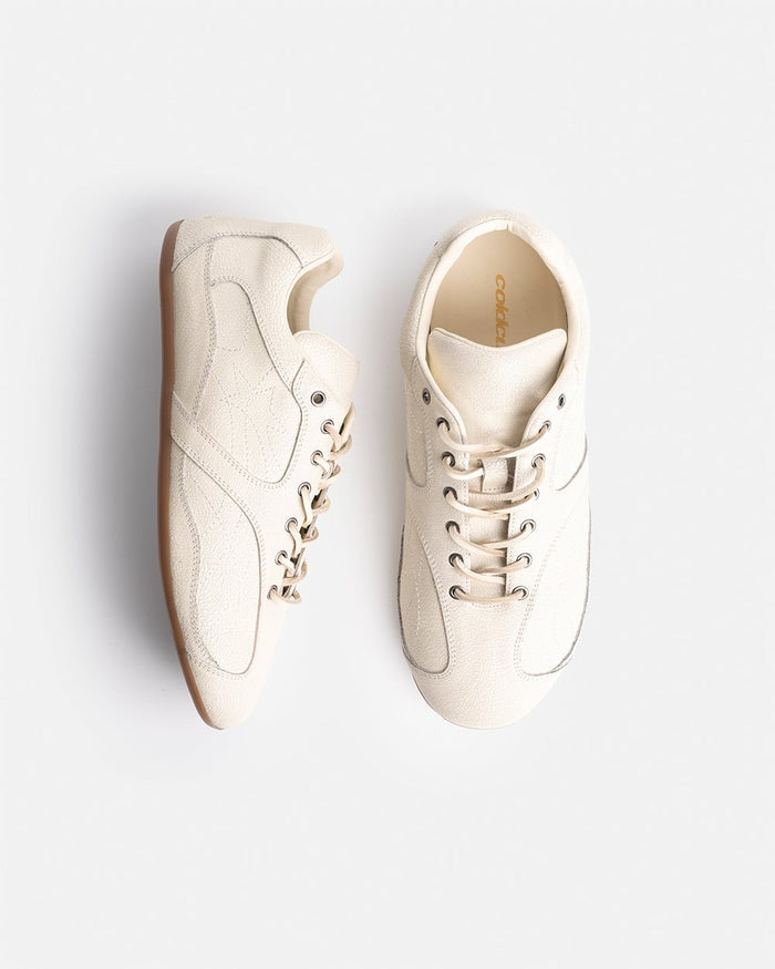 SILENT CODE SNEAKERS SUEDE WHITE - Cold Culture