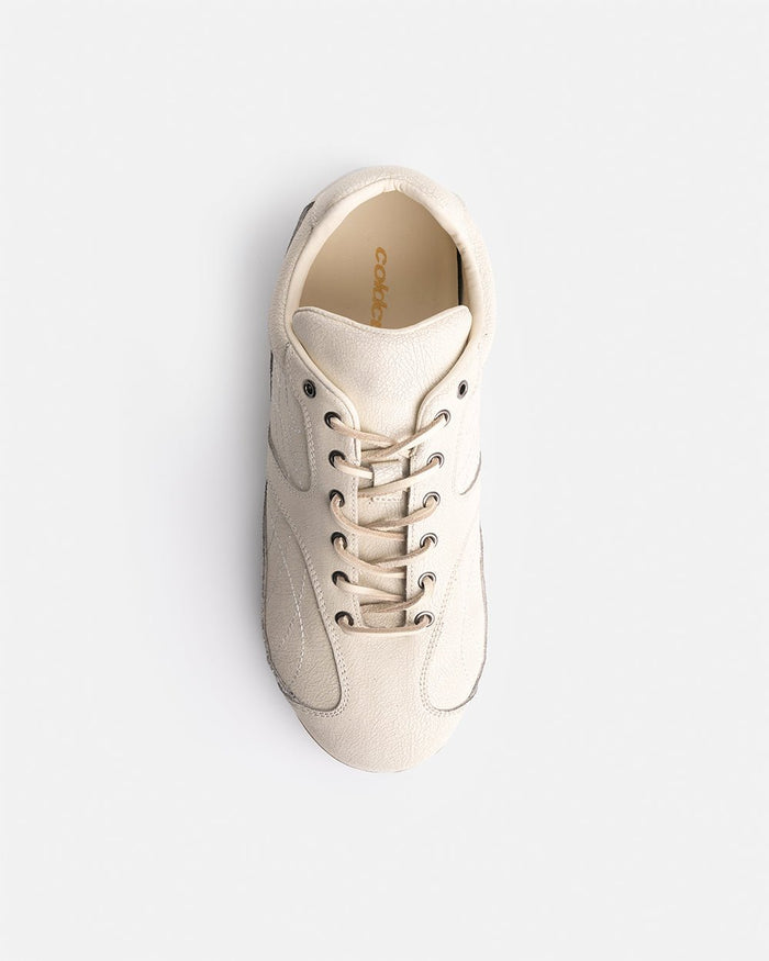 SILENT CODE SNEAKERS SUEDE WHITE - Cold Culture