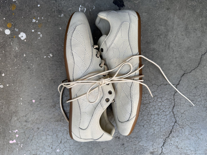 SILENT CODE SNEAKERS SUEDE WHITE - Cold Culture