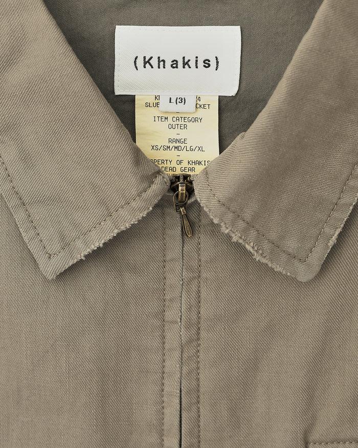 Slub Swing Jacket Covert Grey