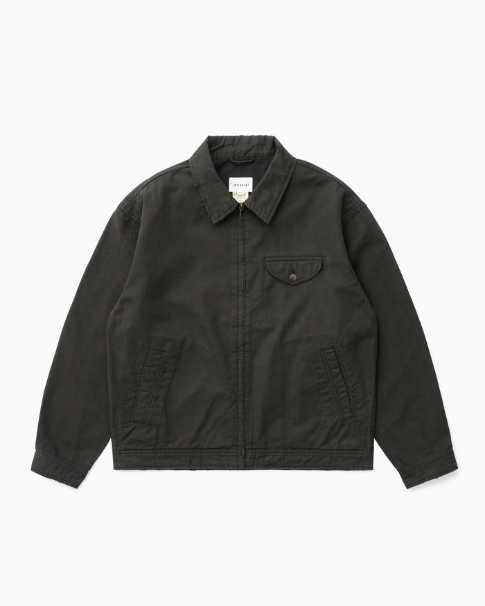 Slub Swing Jacket Faded Black