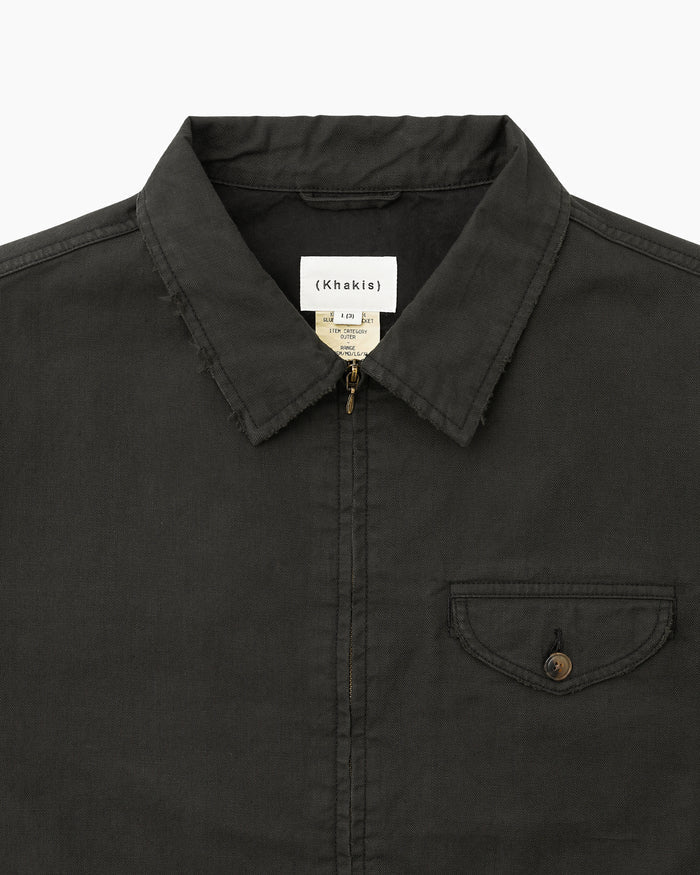 Slub Swing Jacket Faded Black
