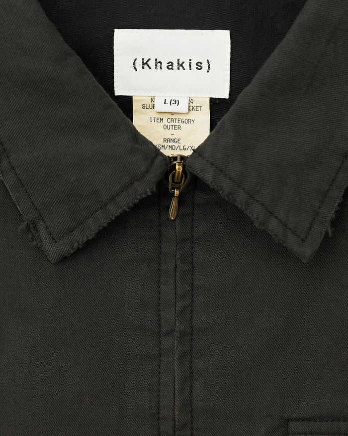 Slub Swing Jacket Faded Black
