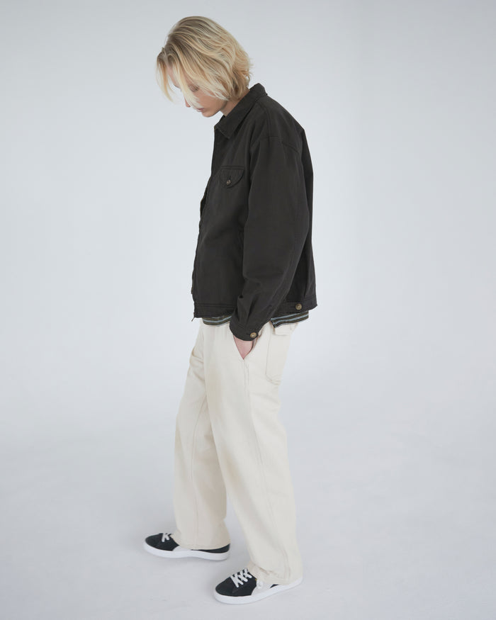 Slub Swing Jacket Faded Black