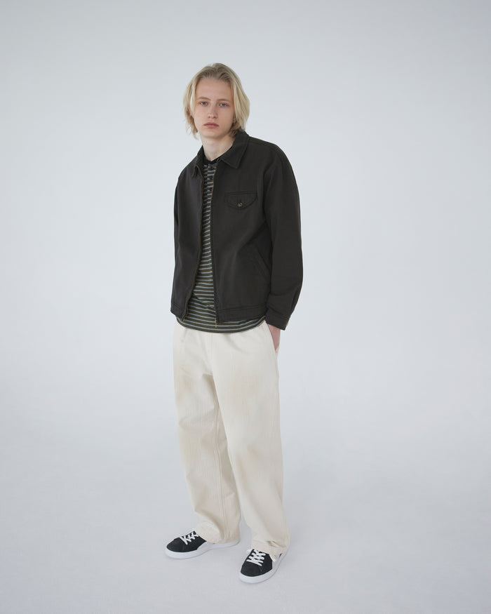 Slub Swing Jacket Faded Black