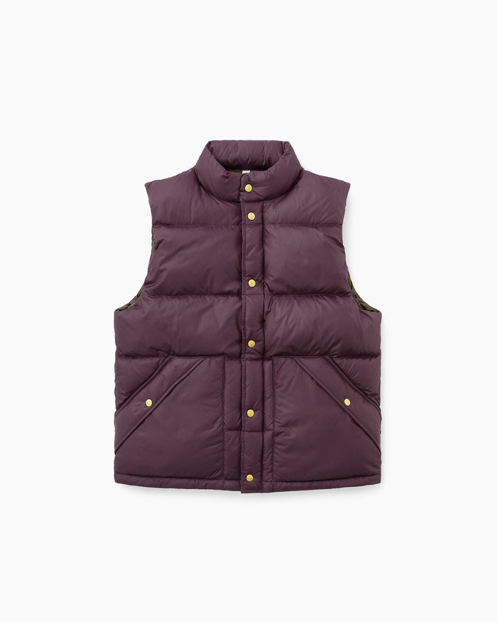 Snowfield Down Vest Burgundy
