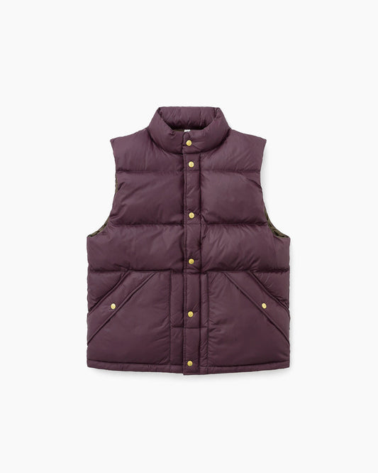 Snowfield Down Vest Burgundy