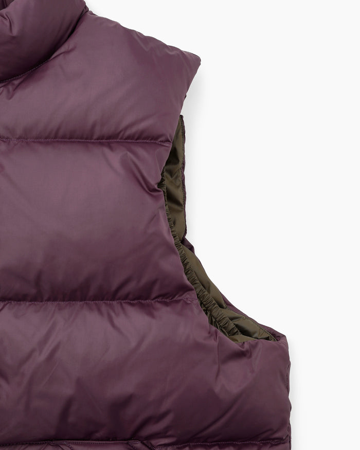Snowfield Down Vest Burgundy