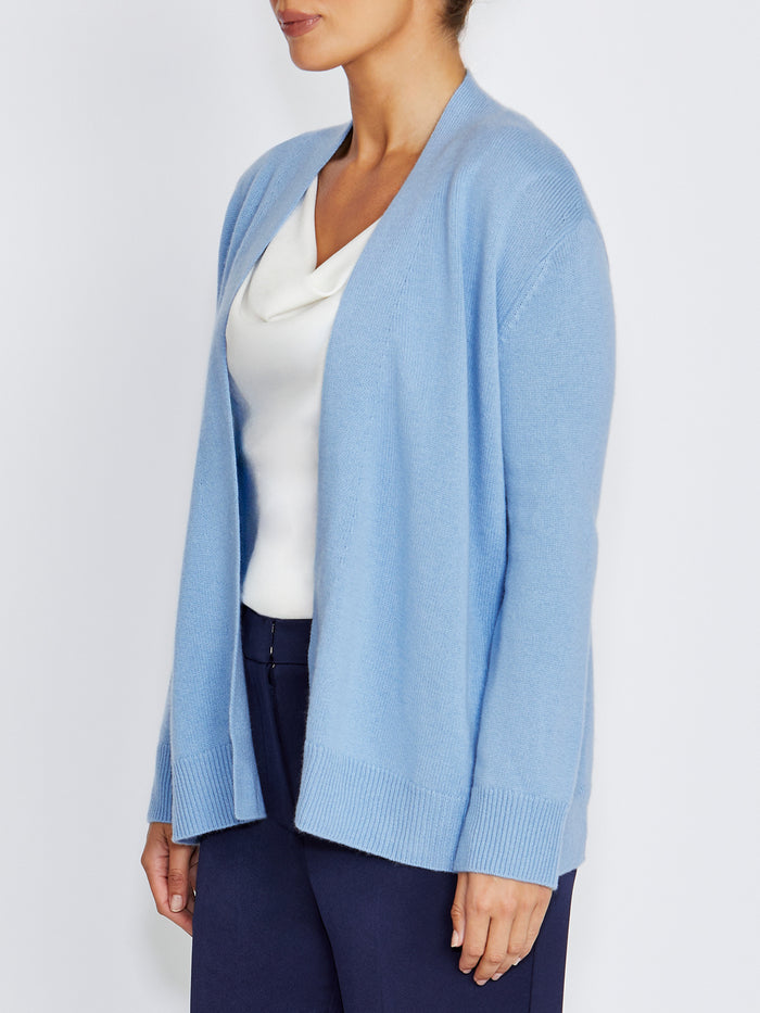 Sophia Blue Wool Cashmere Cardigan