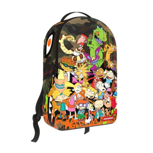 SPRAYGROUND 90'S NICK CAMO WITH GRAFFITI BACKPACK B9094