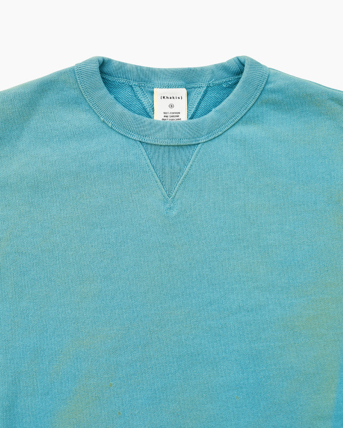 Stained Crewneck Blue