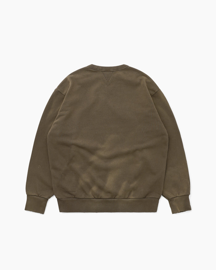 Stained Crewneck Brown