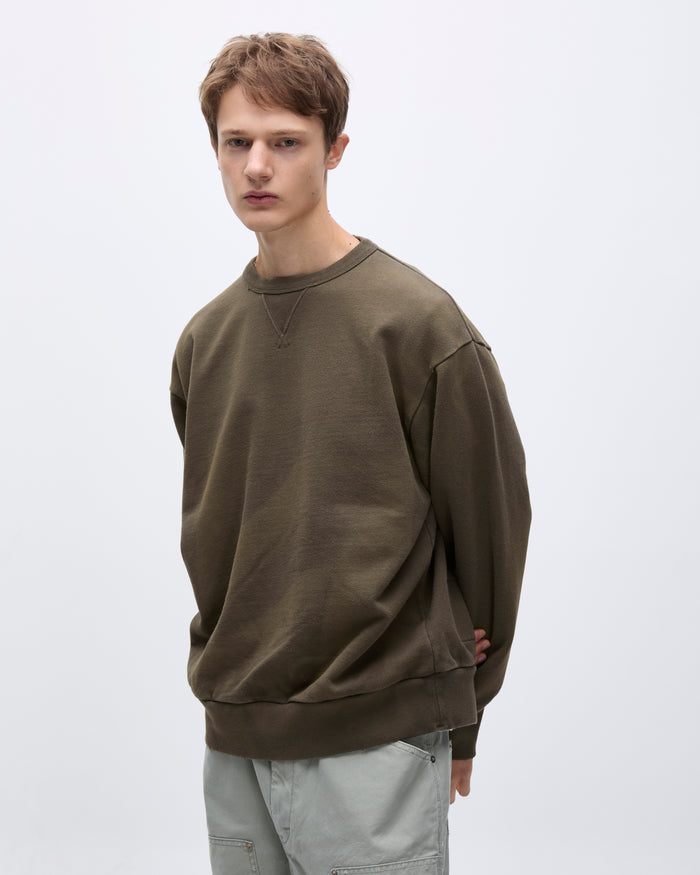 Stained Crewneck Brown
