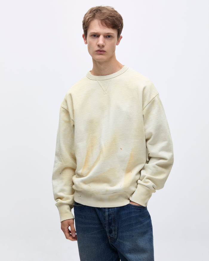 Stained Crewneck Ivory