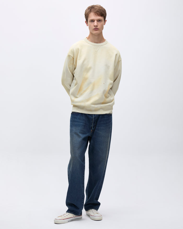 Stained Crewneck Ivory