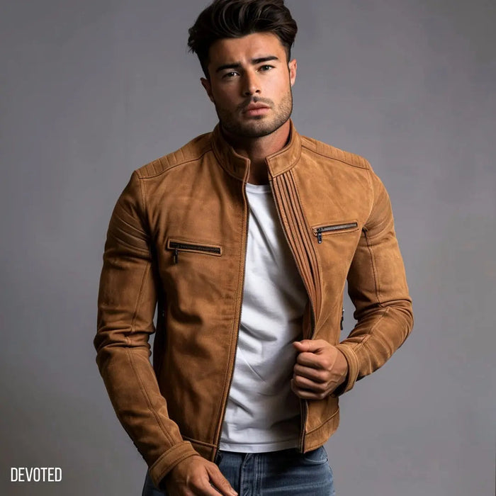 Strikemaster Jacket - SALE Tan - Nappa Suede