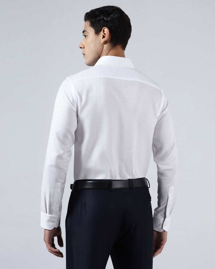 Super White Textured Shirt - Scooter