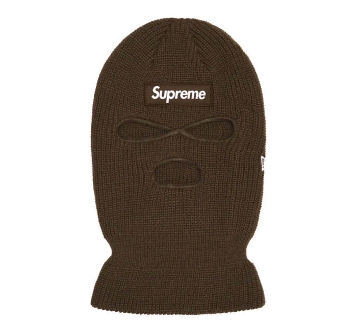 Supreme New Era Box Logo Balaclava Brown FW24 Shiesty Ski Mask