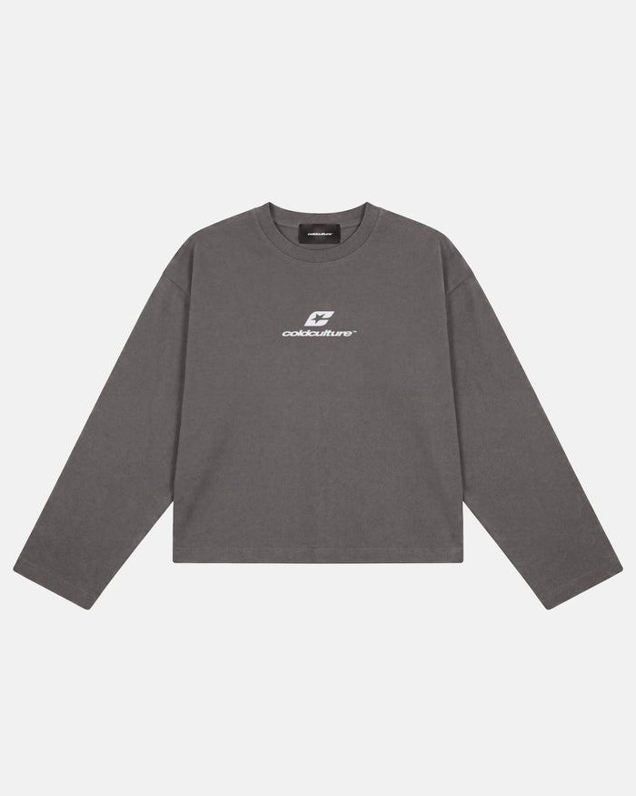 TARTAN DISTRESS CURVED LONGSLEEVE BLACK - Cold Culture