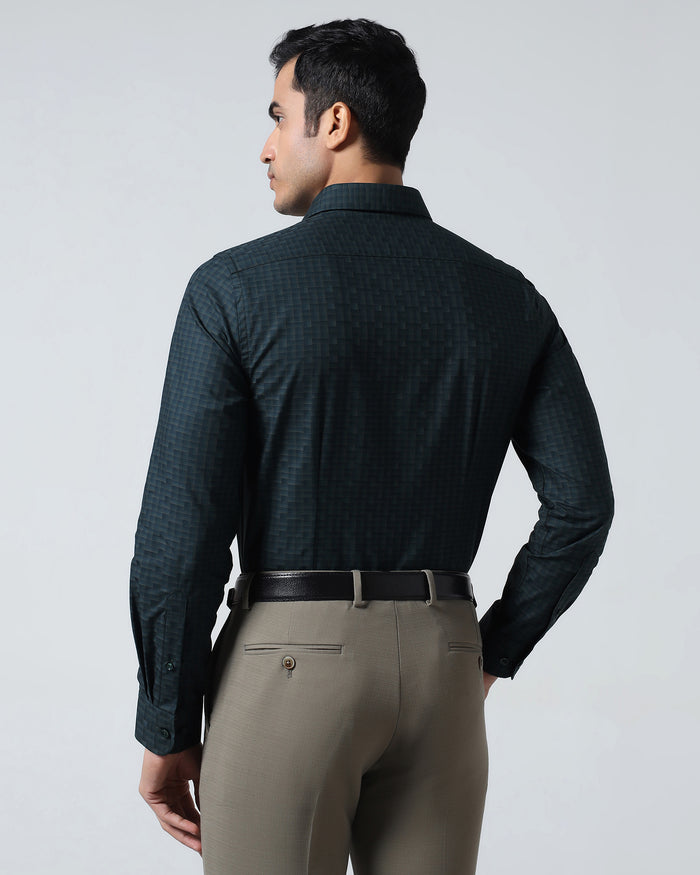 Teal Check Shirt - Echod