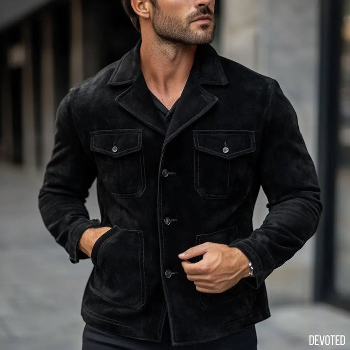 Tejas Jacket - SALE Black - Nappa Suede