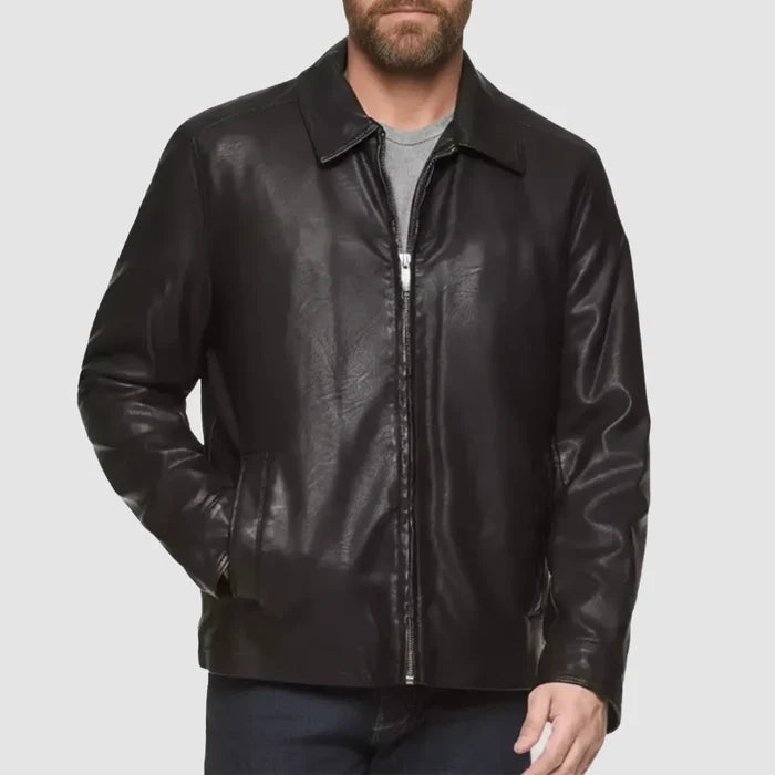 Tony Soprano Black Leather Jacket