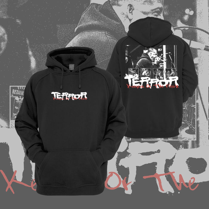 terror Total Black Pullover front and back
