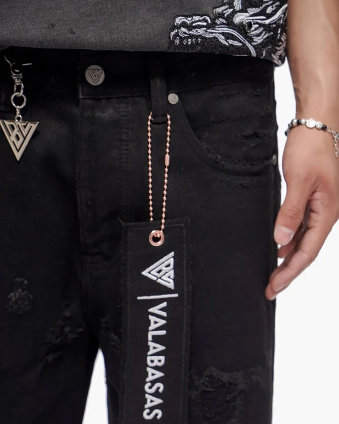 VALABASAS COMPASS SHORTS JET BLACK