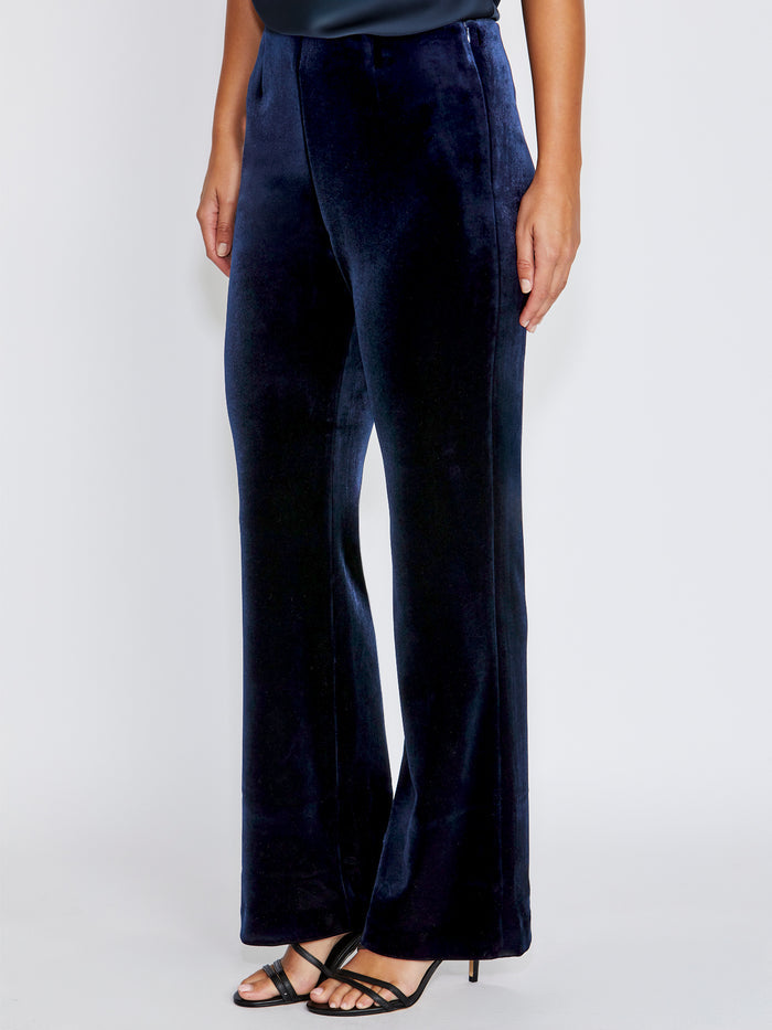Valencia Navy Velour Pant