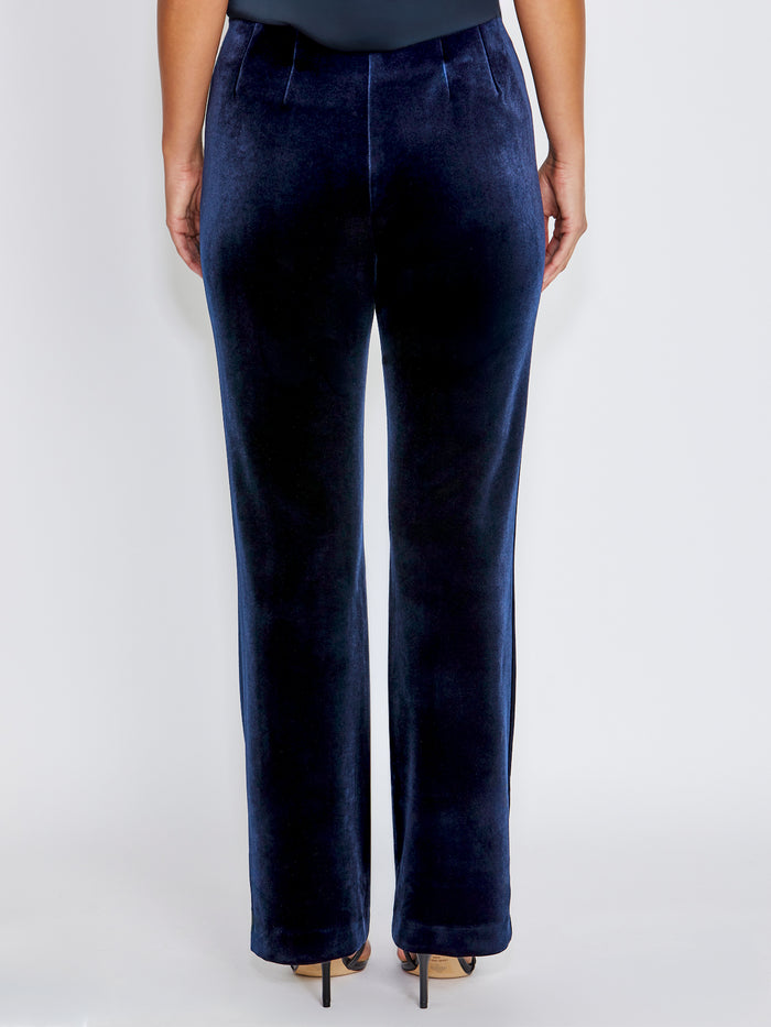 Valencia Navy Velour Pant