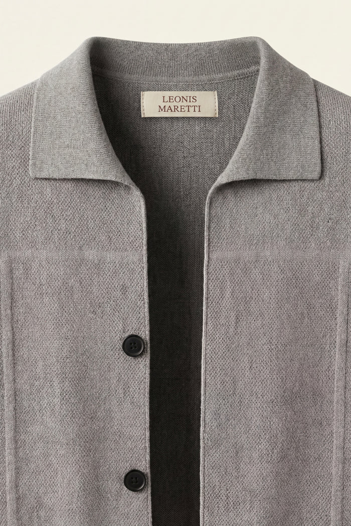 Valero Cashmere Cardigan Grey