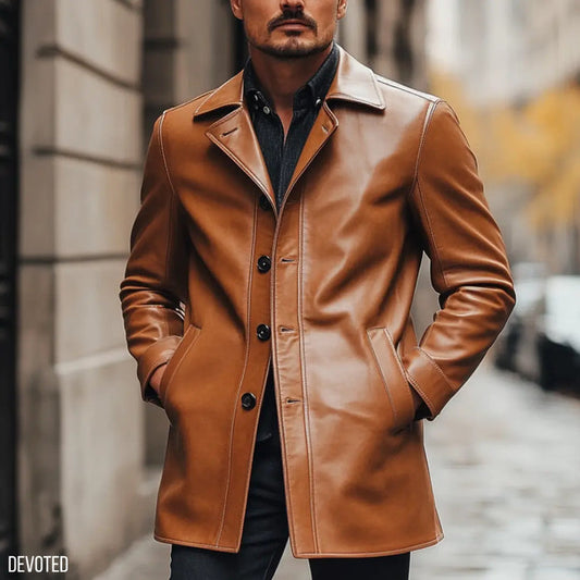 Maverick Coat Tan - Nappa Leather