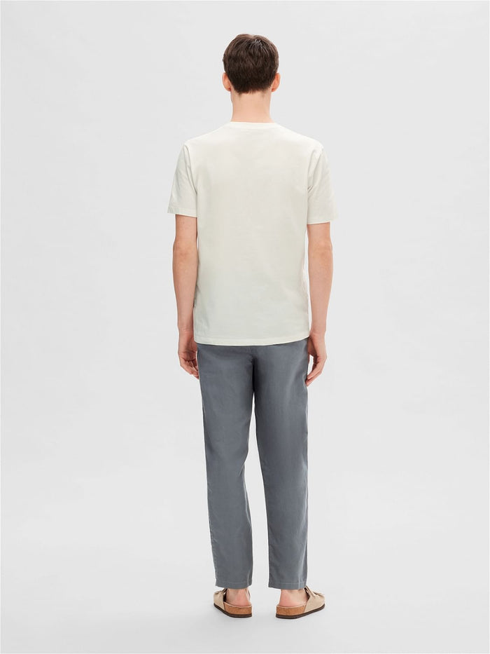 White Printed Crew Neck T-shirt