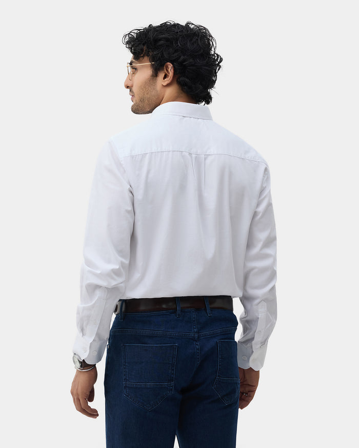 White Solid Shirt - Zento