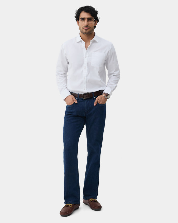 White Solid Shirt - Zento