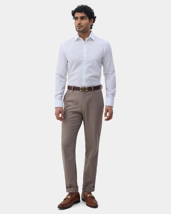 White Textured Shirt - Klarex