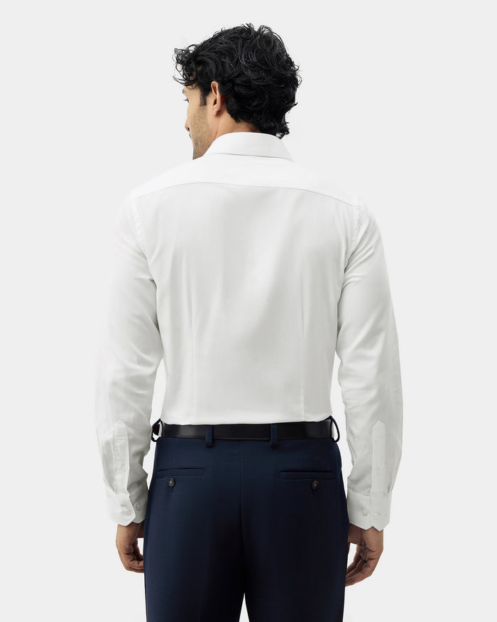 White Textured Shirt - Noven