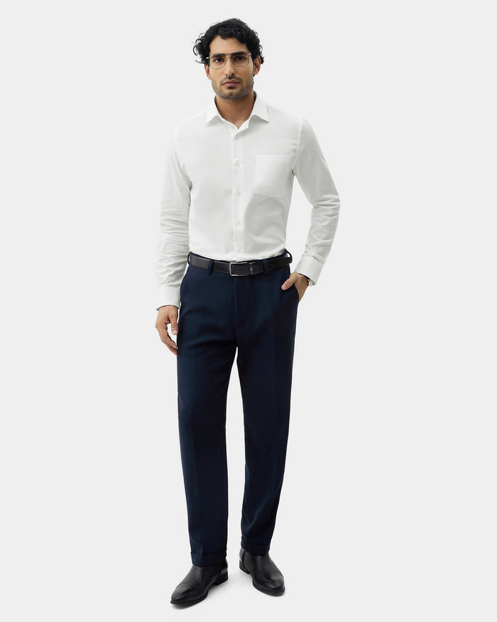 White Textured Shirt - Noven