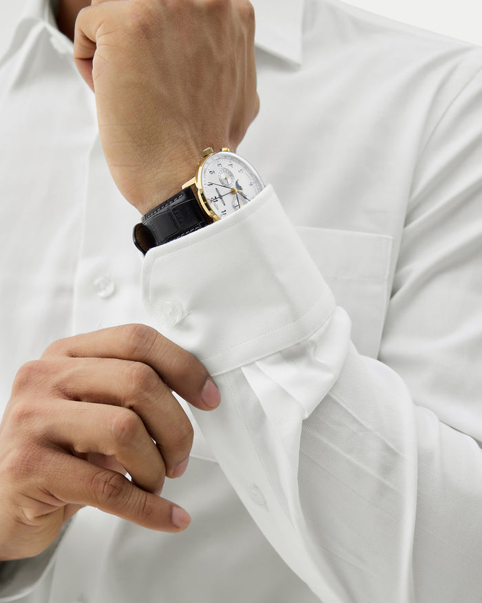 White Textured Shirt - Noven