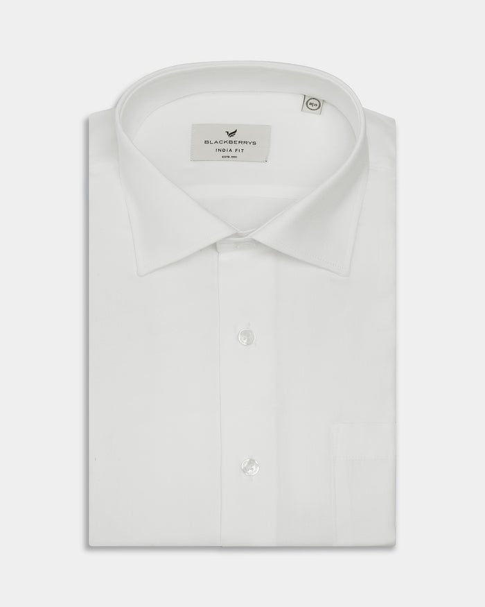 White Textured Shirt - Noven