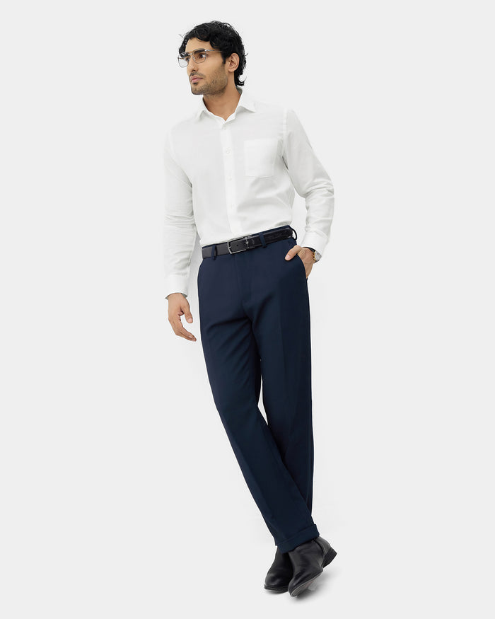 White Textured Shirt - Noven