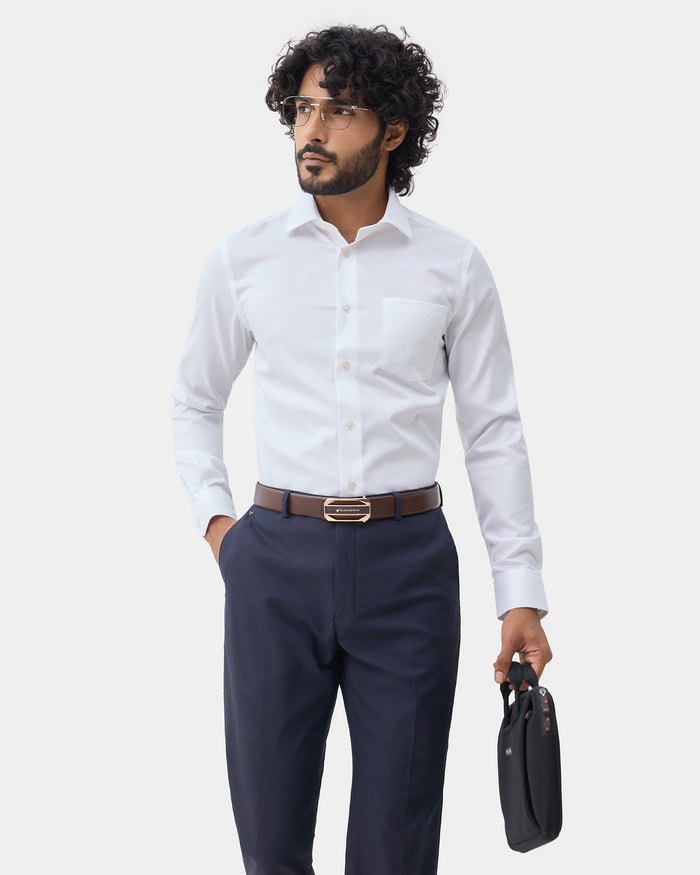 LONG SLEEVE INDIA FIT DOBBY SHIRT