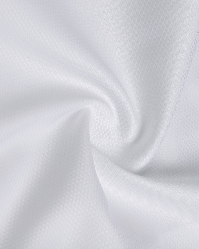 White Unwrinkle Textured Shirt - P31