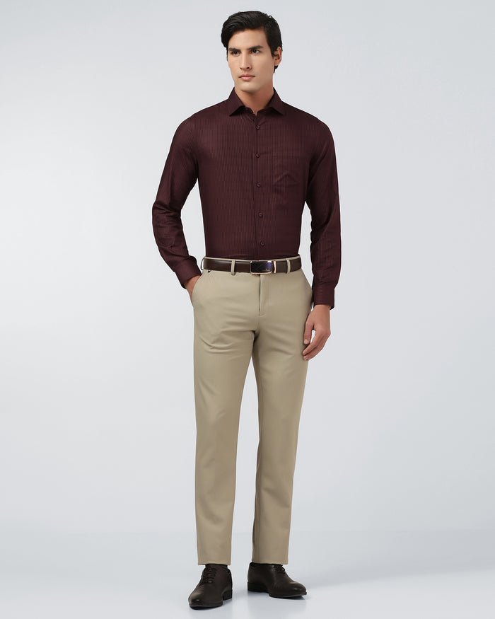 Wine Stripe Shirt - Preston