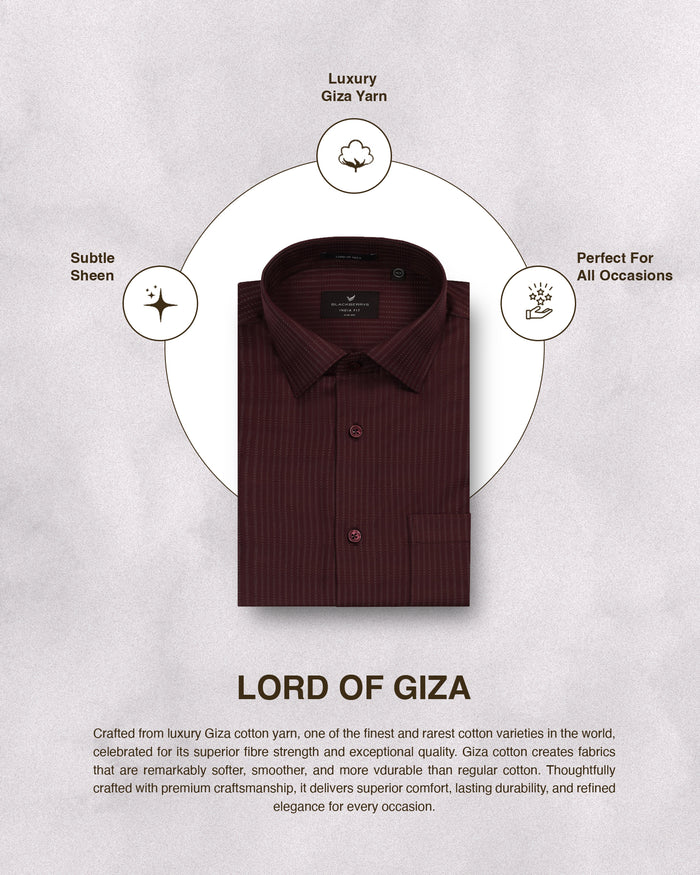 Wine Stripe Shirt - Preston