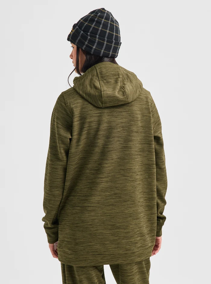 Product image of Women's Burton Oak Long Pullover Hoodie[Variant:Dried Moss Heather]